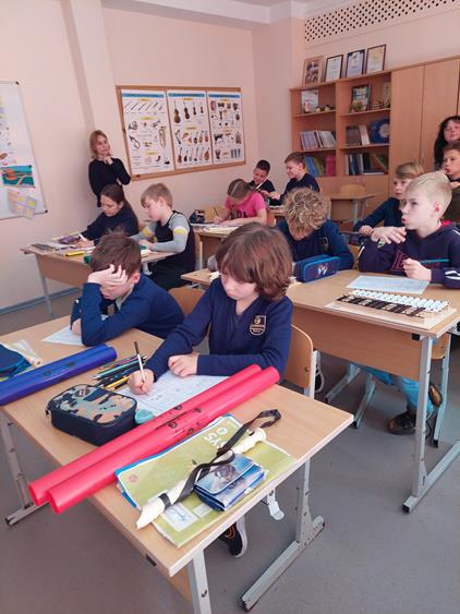 vaikai klasėje