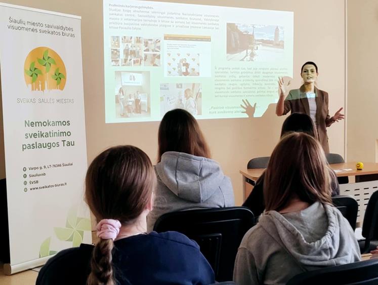 Paskaita apie visuomenės sveikatos specialisto profesiją