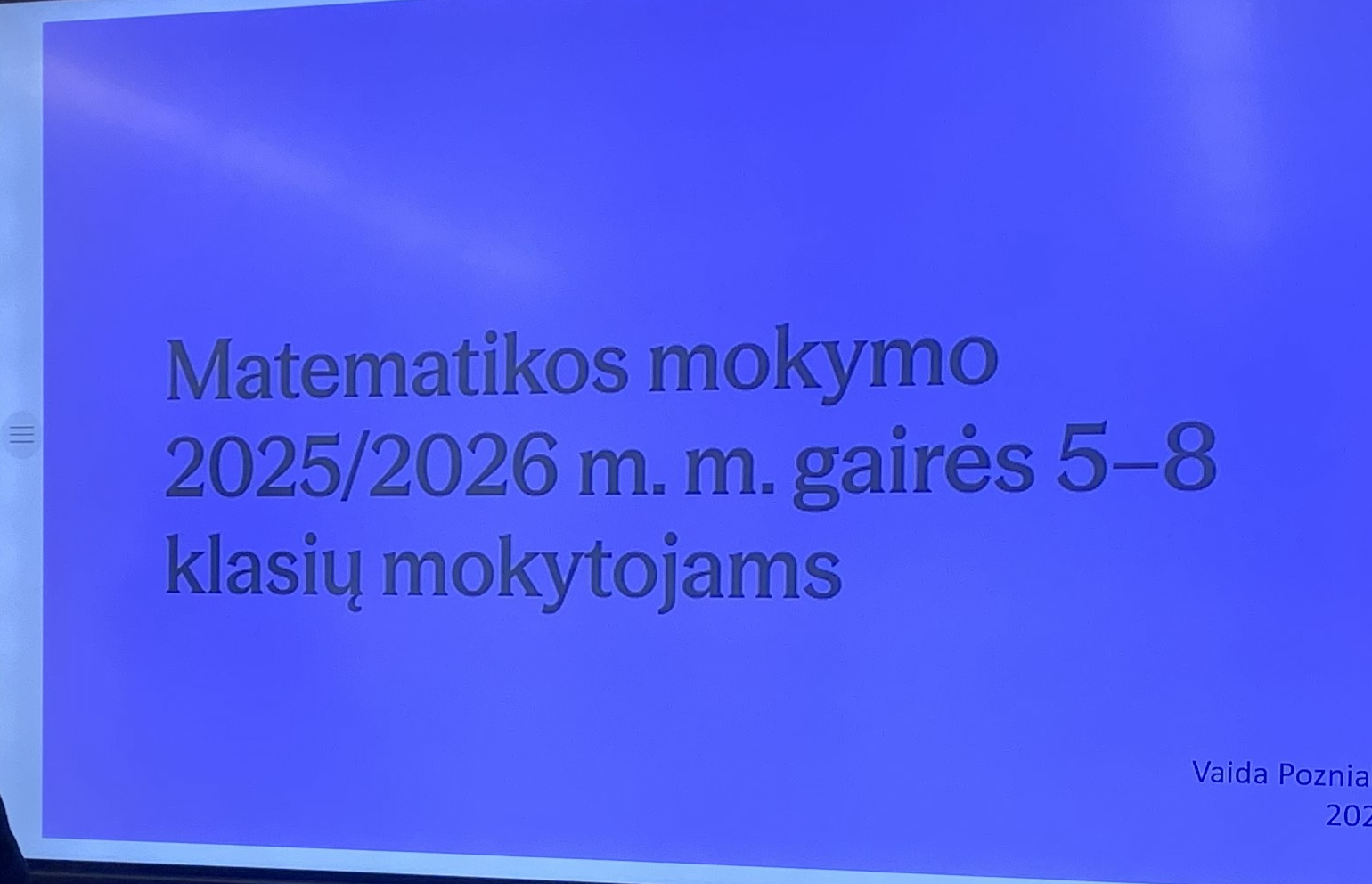 matematikos mokytojų diskusija